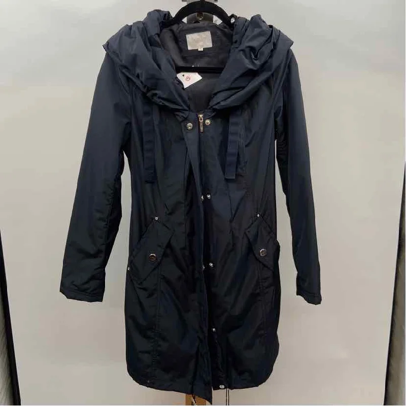 women's denim jackets with graphic printsLaundry Women's Size S Navy Solid Coat