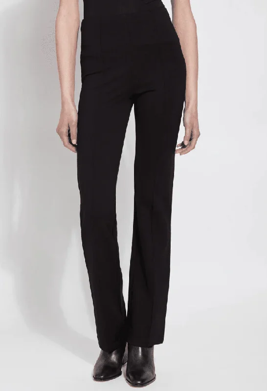 Leather-trimmed jeans for a luxurious touchElysse Wide Leg Pant