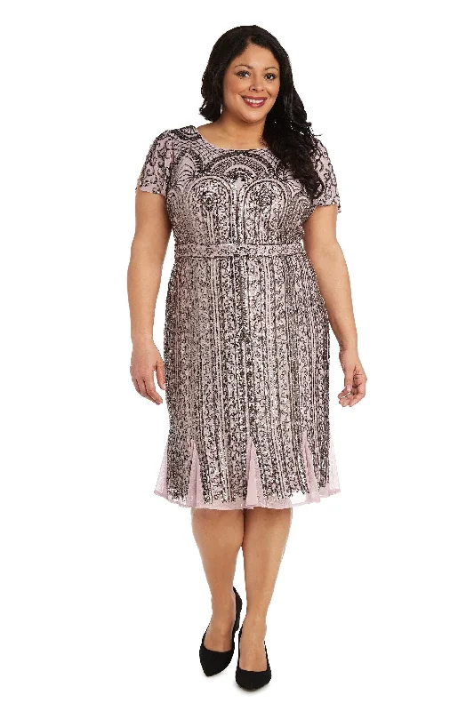 Winter dresses for cold weatherR&M Richards 7342W Short Plus Size Cocktail Dress Sale