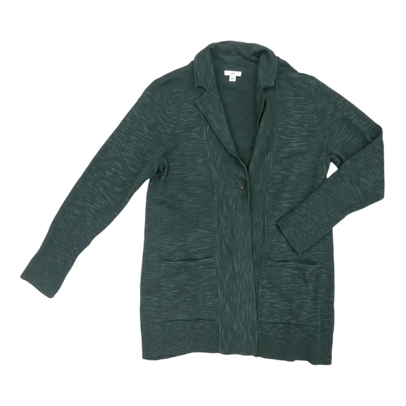 Limited edition women's sweaterCardigan By J. Jill In Green, Size:M