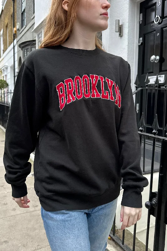 women's hooded tops with a distressed fabric textureErica Brooklyn Sweatshirt