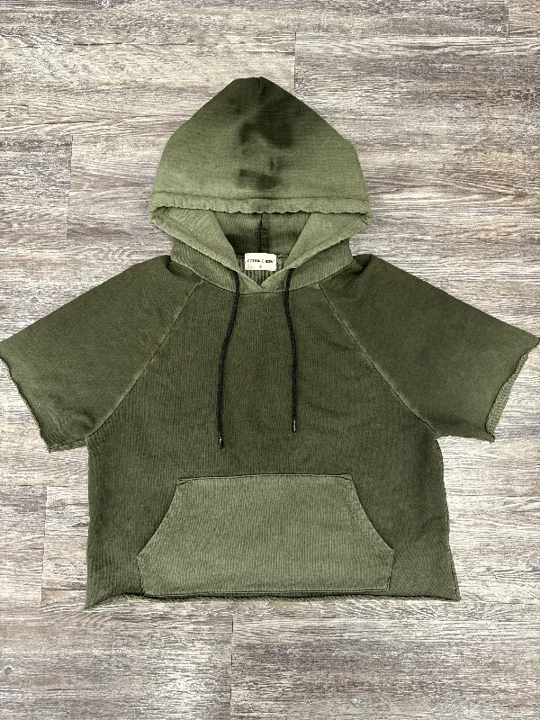 women's hooded pullovers with a button-down frontSweatshirt Hoodie By Cotton Citizen In Green, Size: M