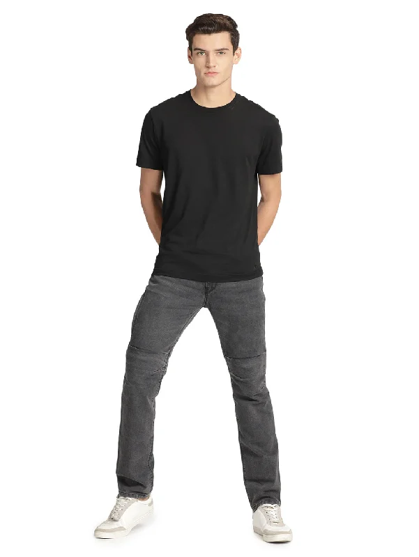 Jeans with a distressed finish for an effortless styleMen's Motorcycle Collection Crafted Jeans