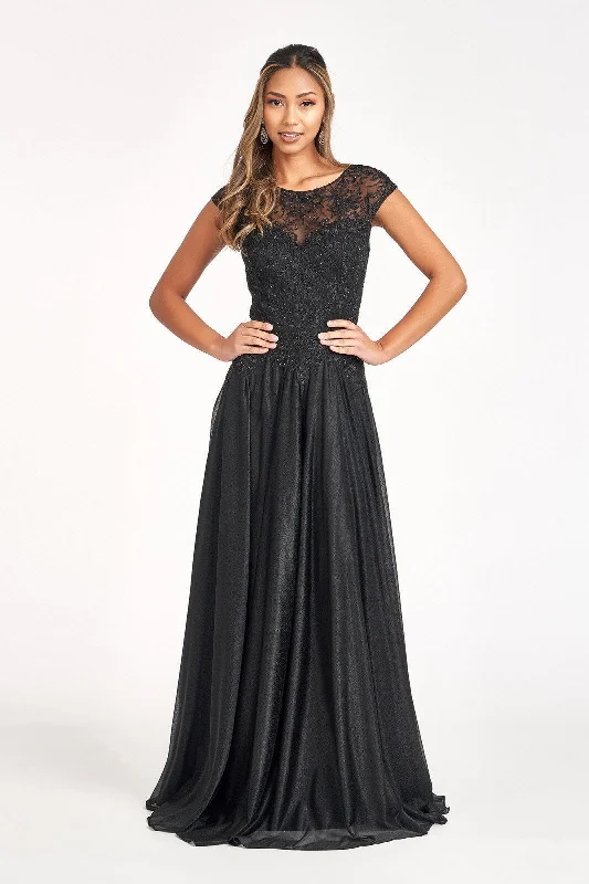 Layering dresses for versatile stylingBlack L Cap Sleeve Long Mother of the Bride Dress Sale