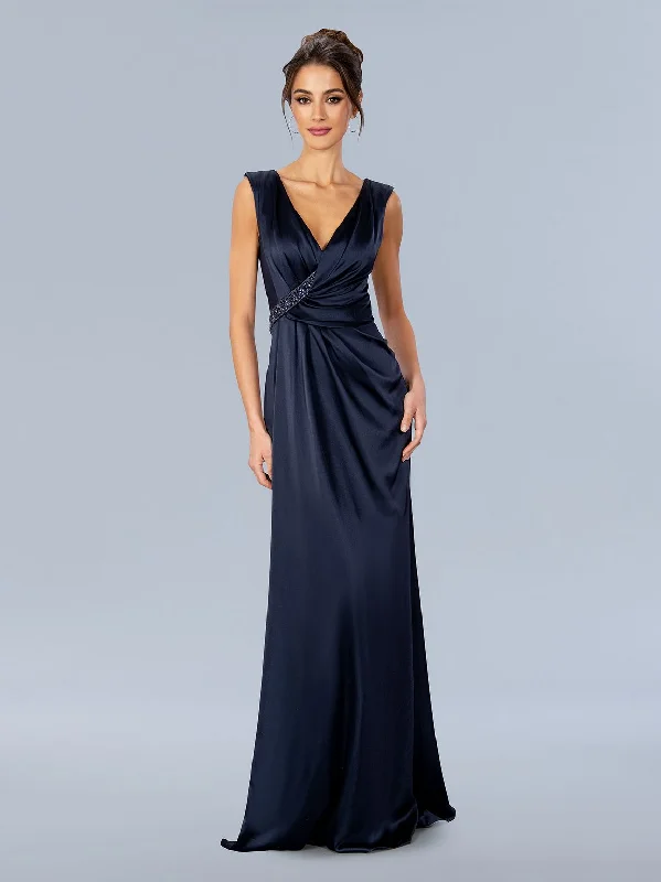 Satin dresses for womenStella Couture 24300 Long Formal Beaded Prom Dress