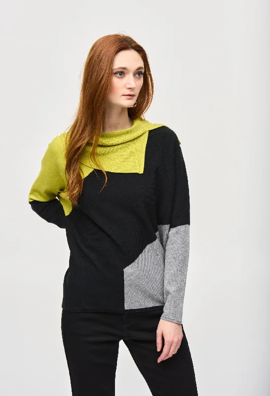 Party women's sweaterColour-block Sweater Top