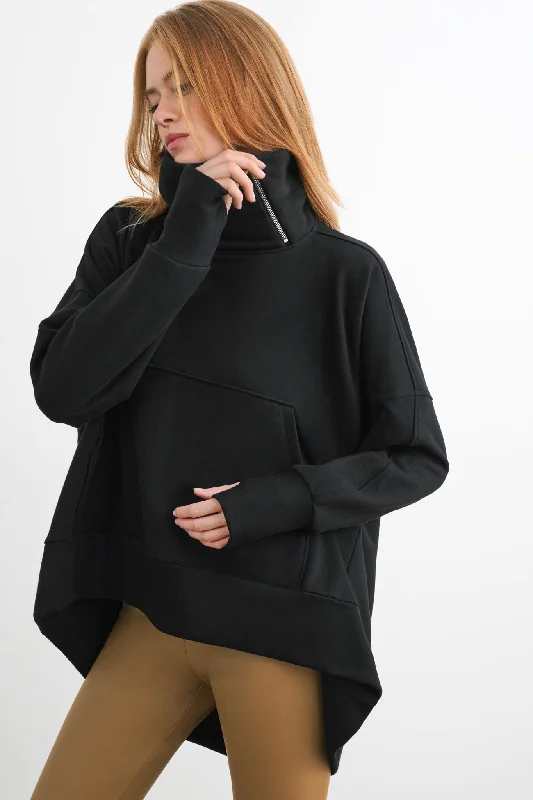 women's hooded sweatshirts with a sheer overlay for a layered lookBoerum Sweatshirt