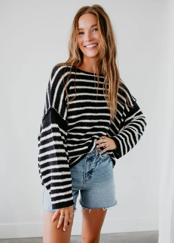 Statement women's sweaterMaylin Oversize Stripe Sweater