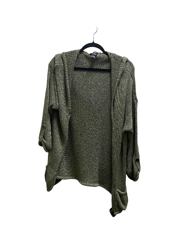 Scoop neck women's sweaterSweater Cardigan By Billabong In Green, Size: M