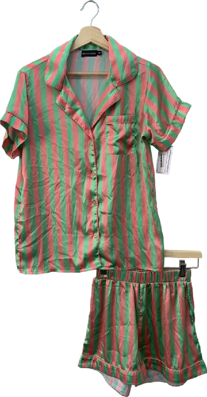 women's suit sets for business casualPrettyLittleThing Red and Green Striped Pyjama Set XS