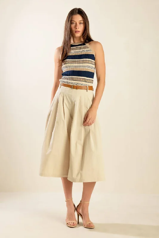 Mother of the bride dressesDRIFTING CURRENTS WOVEN CULOTTE PANTS