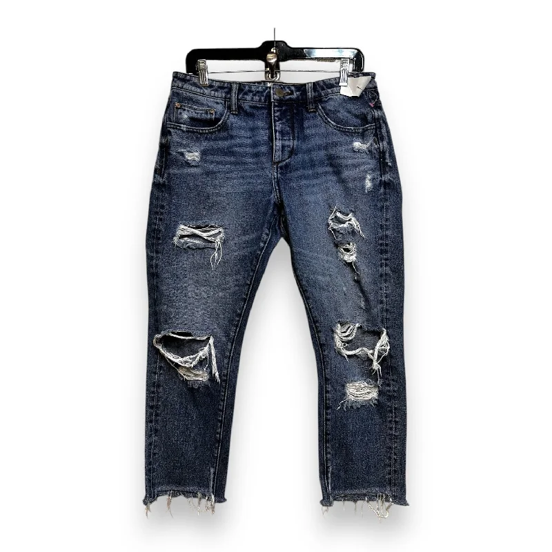 Jeans with a distressed finish for an effortless styleJeans Straight By Clothes Mentor In Denim, Size: 8