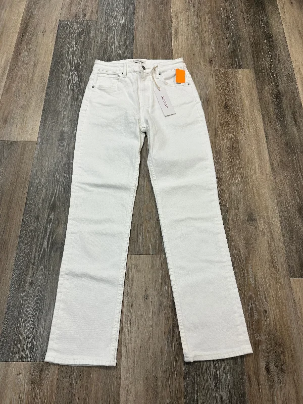 Jeans with embroidery for a touch of eleganceJeans Straight By Driftwood In White Denim, Size: 0