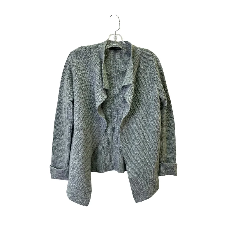 Winter white women's sweaterSweater Cardigan By Banana Republic In Grey, Size:S