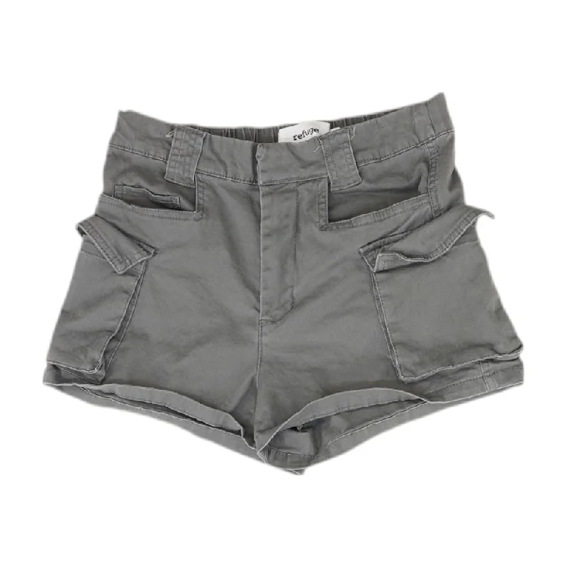 Formal wear women's trousersGray Solid Shorts