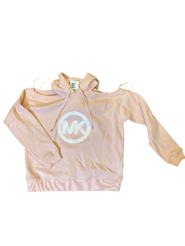 women's hooded pullovers with a v-necklineSweatshirt Hoodie By Michael By Michael Kors In Peach, Size: S