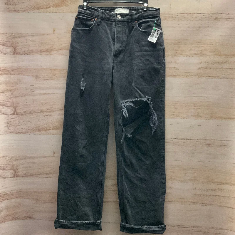 Heavyweight denim jeans for durability and warmthJeans Boot Cut By Abercrombie And Fitch In Black, Size: 4