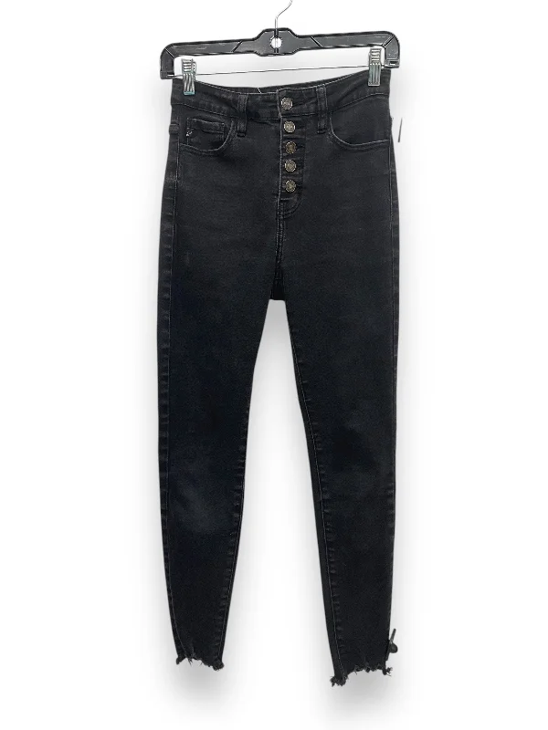 Jeans with embroidery for womenJeans Straight By Kancan In Black, Size: 2