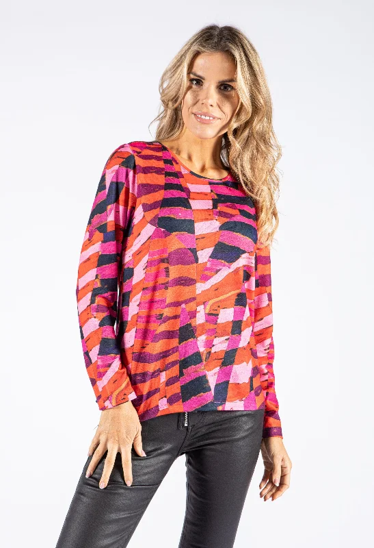 Patterned women's sweaterSoft Touch Fine Knit Pullover