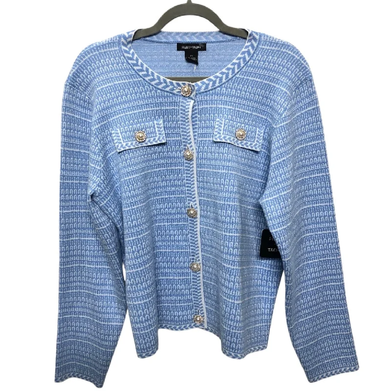 Cozy women's sweaterCardigan By Clothes Mentor In Blue, Size: 2x