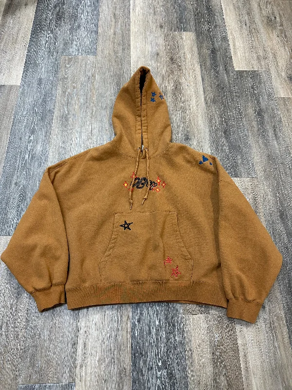 women's hooded pullovers with an oversized silhouetteSweatshirt Hoodie By Obey In Tan, Size: S