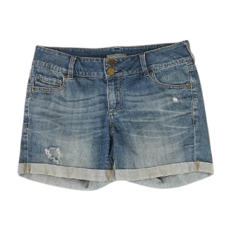 Limited edition women's dressesBlue Solid Denim Shorts