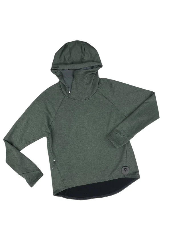 women's hooded sweatshirts with reflective strips for night visibilitySweatshirt Hoodie By On In Green, Size: M