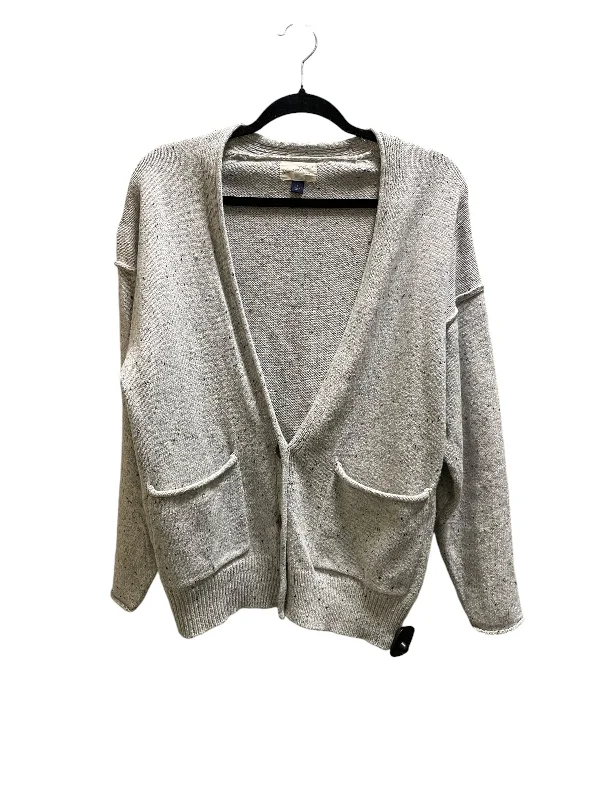 Cable-knit women's sweaterCardigan By Universal Thread In Grey, Size: S