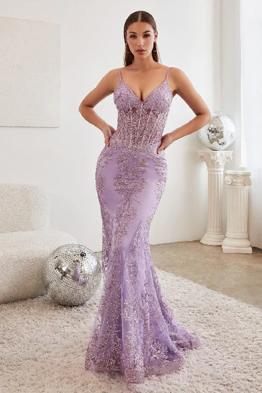 Cotton dresses for everyday wearCinderella Divine J810 Formal Long Corset Prom Dress Lavender