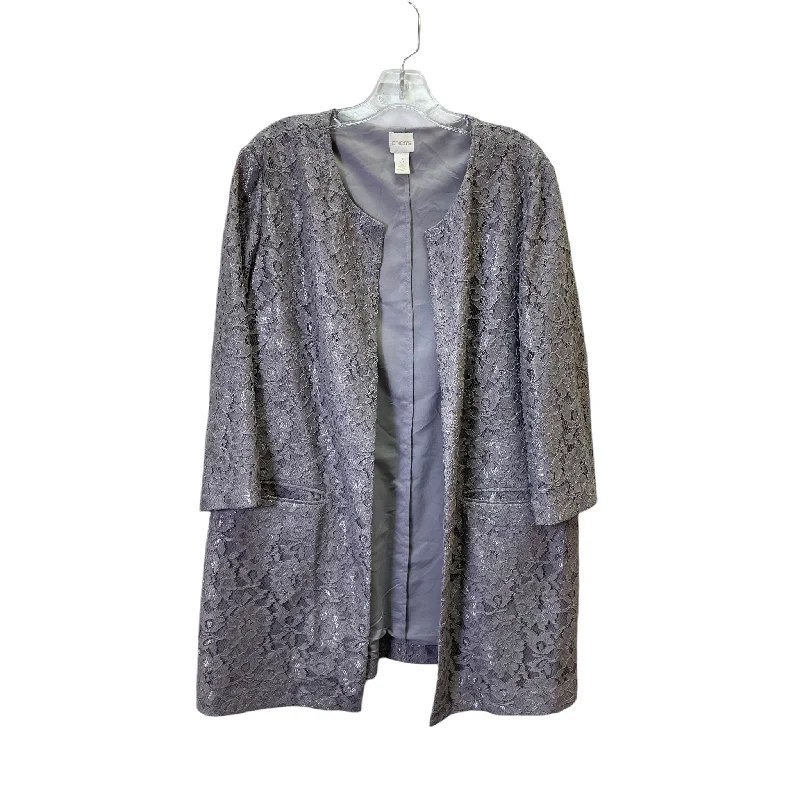 Tall women's sweaterCardigan By Chicos In Grey, Size:Xl