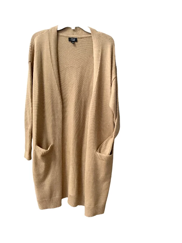 Athleisure women's sweaterSweater Cardigan By Jones And Co In Tan, Size: S