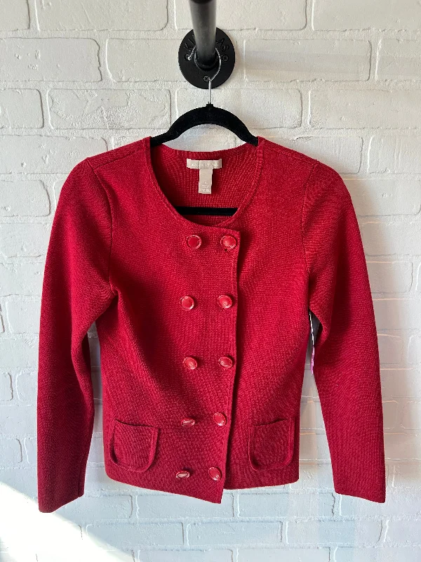 Maternity women's sweaterSweater Cardigan By Banana Republic In Red, Size: S