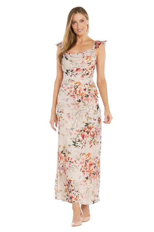 Motherhood dresses for pregnant womenR&M Richards 6232 Long Floral Print Formal Maxi Dress