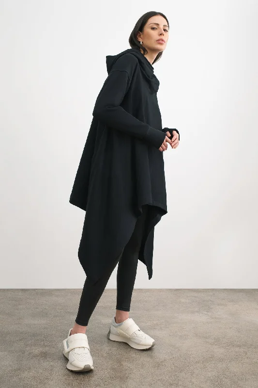 women's hooded pullovers with a mock neck designRivington Sweatshirt Tunic