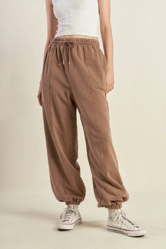 Asymmetric skirts for womenDELIGHTFUL DRAPE FRENCH TERRY JOGGER PANTS