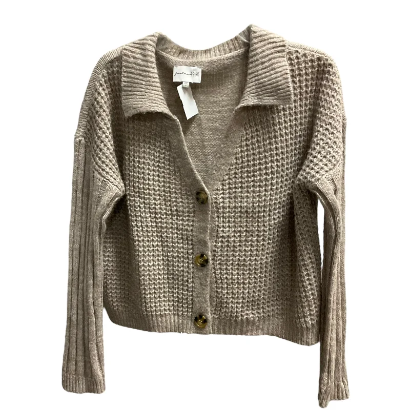 Suede women's sweaterSweater Cardigan By Cmc In Beige, Size: L