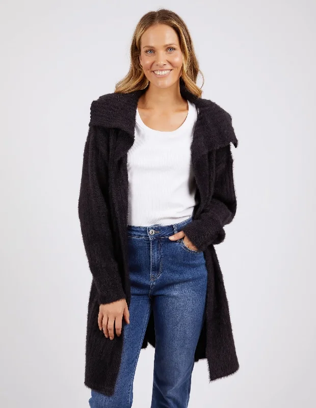 Eco-friendly women's sweaterElm Carolina Cardi Black