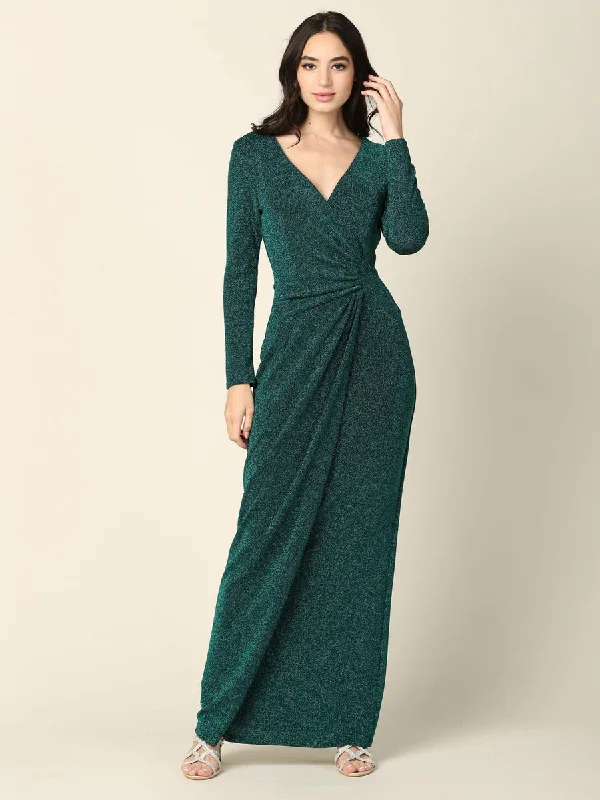 Transitional dresses for in-between seasonsHunter Green L Long Mother of the Bride Formal Metallic Dress Sale