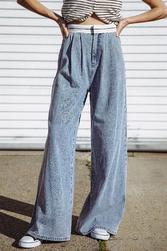 Asymmetric skirts for womenFOREVER WONDERING DENIM PANTS