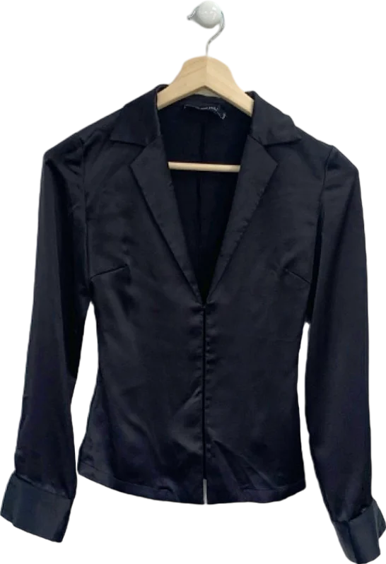 women's suit sets with cinched waistsLuxe To Kill Black Blazer UK 6