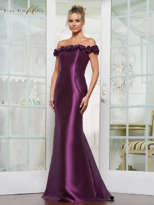 Chiffon dresses for womenRina di Montella RD3205 Formal Long Mermaid Evening Dress