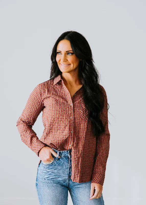 Off-the-shoulder women's topsCeline Button Down Top