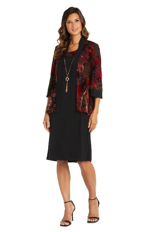 Mini dresses for womenR&M Richards 7679 Short Piece Velvet Jacket Dress Sale