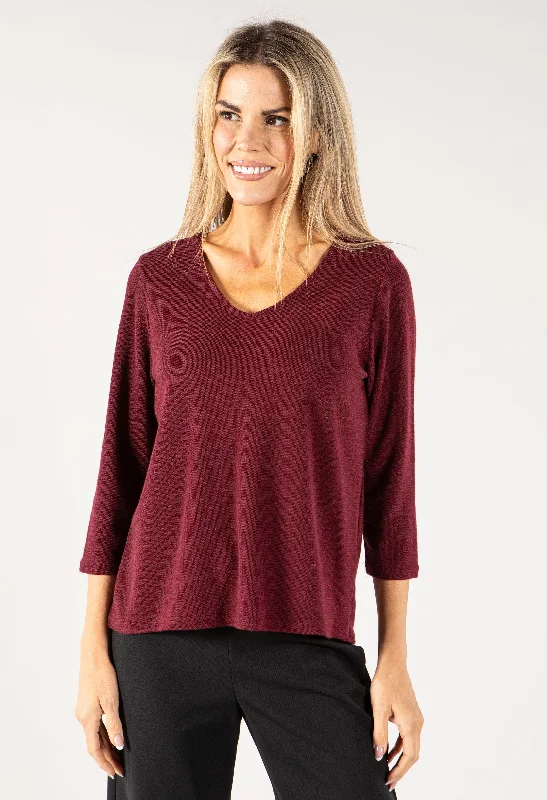 Suede women's sweaterLace Back Detail Knit