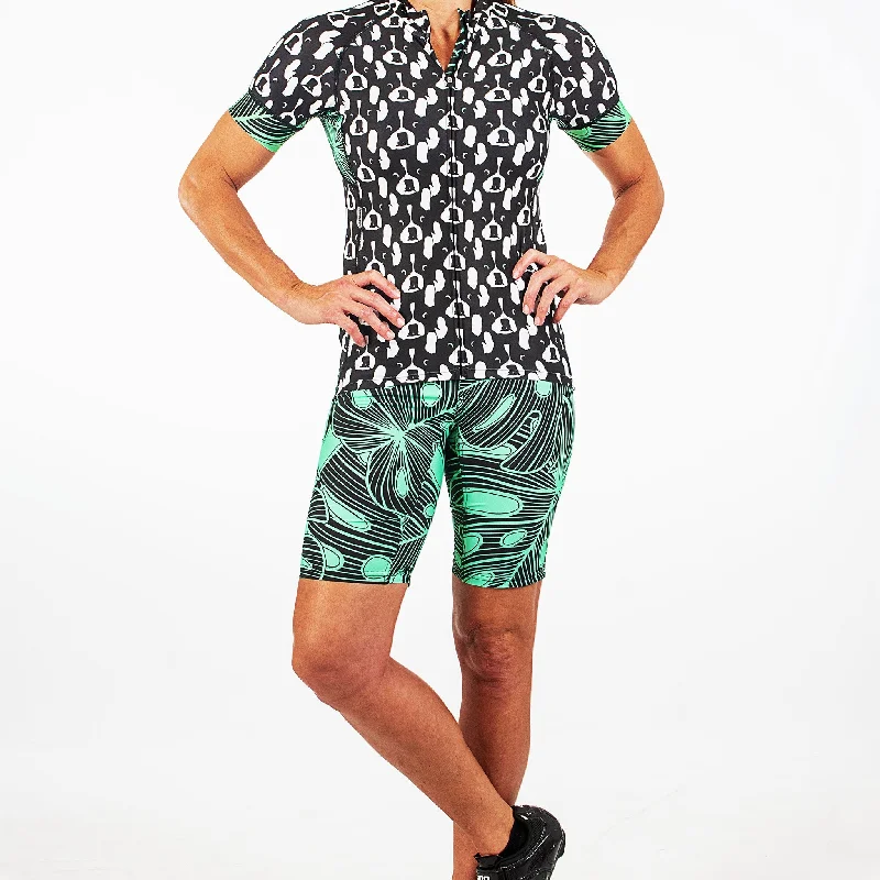 Statement women's bottomsBanana Leaf Skinny Americano MTB Short-PLUS SIZE