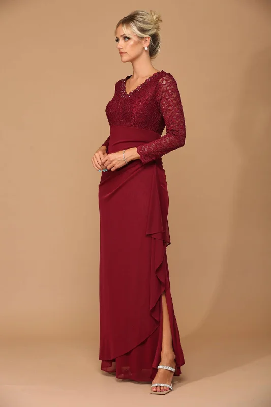 Floral dresses for womenLong Sleeve Formal Mother of the Bride Evening Gown Sale