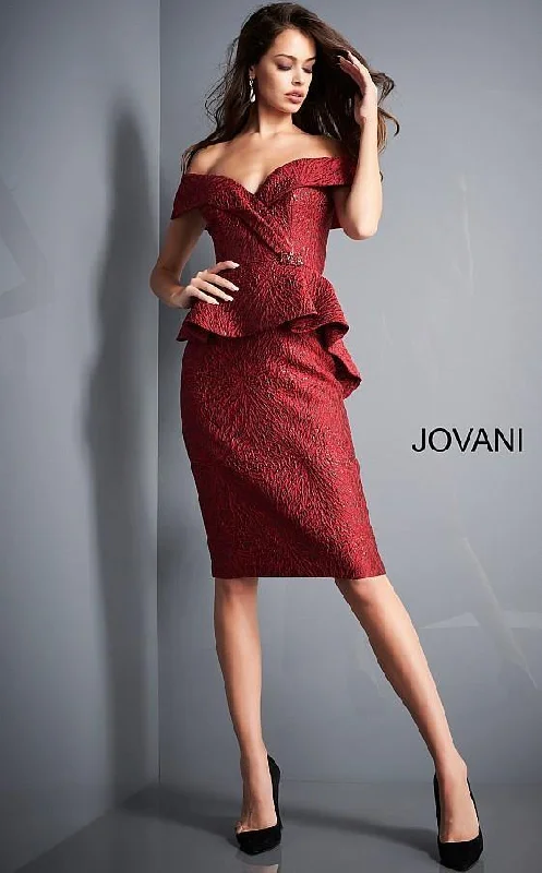 Velvet dresses for winterJovani 04157 Short Off the Shoulder Cocktail Dress