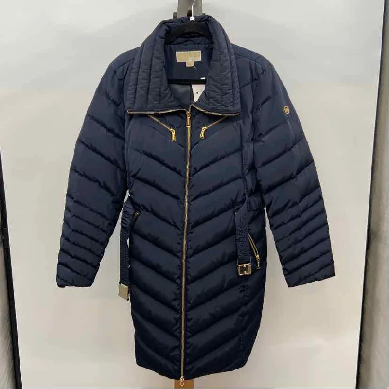 women's peacoats in vintage-inspired colorsMichael Kors Women's Size PXL Navy Solid Coat