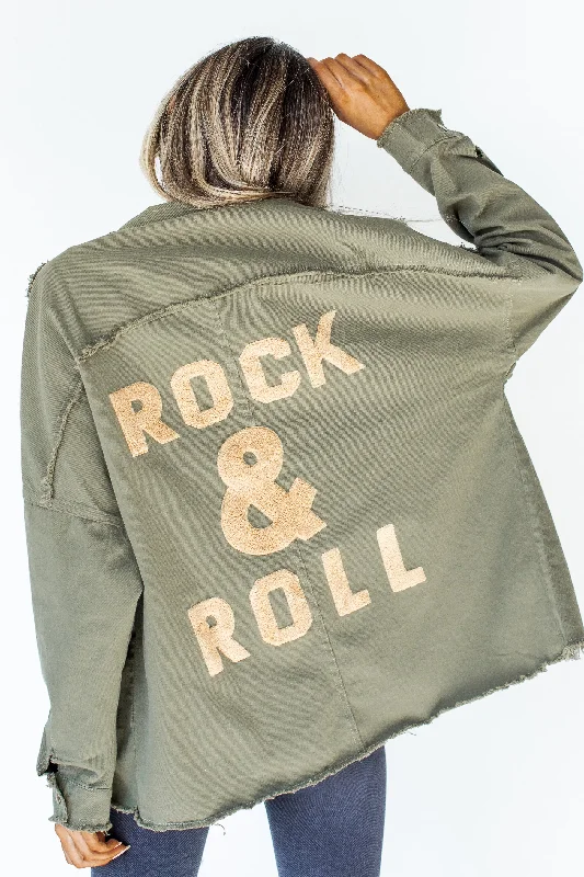 women's trench coats with a detachable faux fur collarRock & Roll Shacket