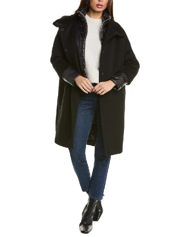 lightweight women's raincoatsHerno Double-Front Wool Coat